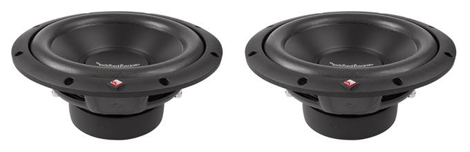 2) ROCKFORD 1000W 10 Inch Subwoofers and Dodge Ram Quad Cab &