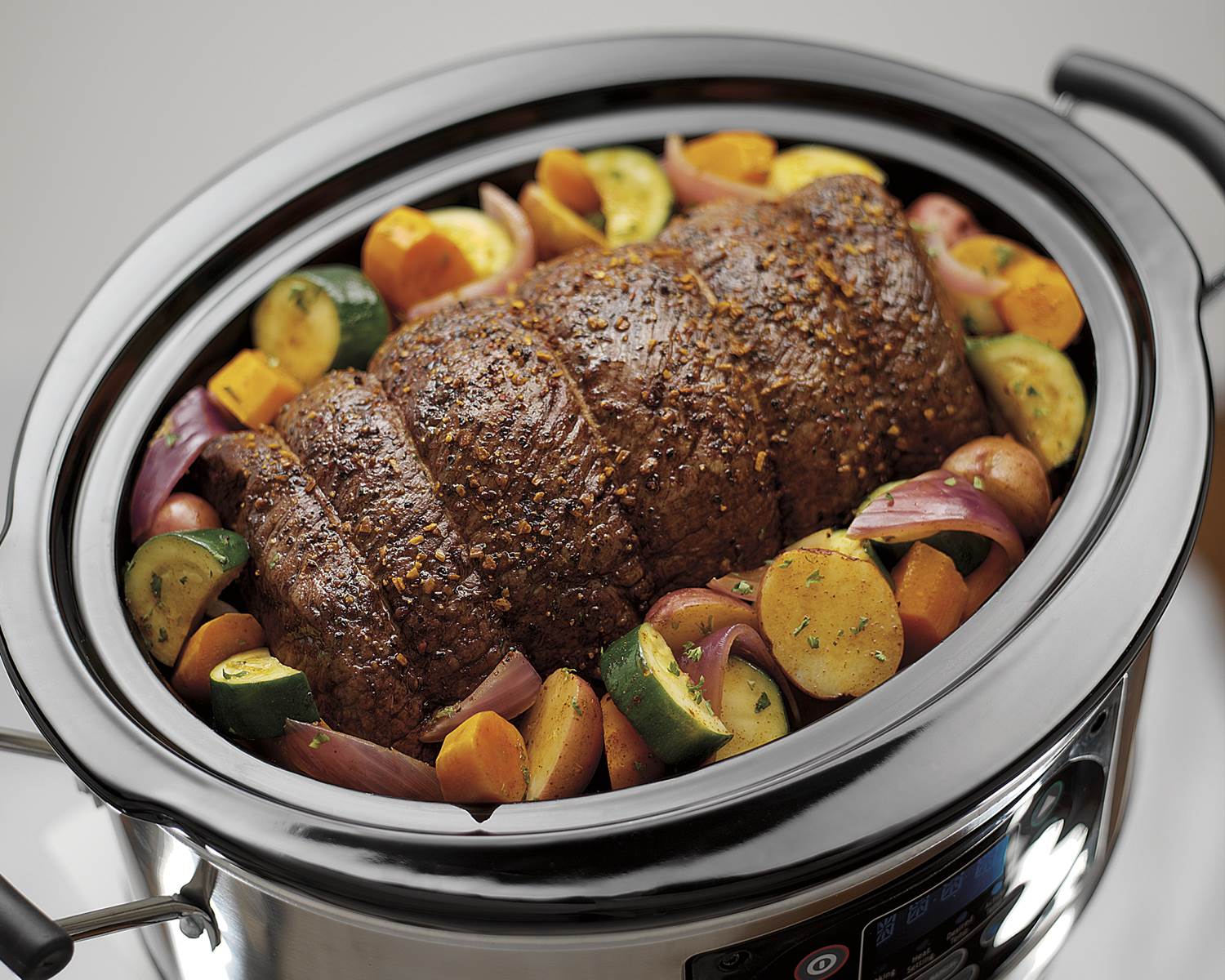Hamilton Beach 6-Quart Portable Probe Slow Cooker, 33967 w/3 Sterilite Baskets - VMInnovations