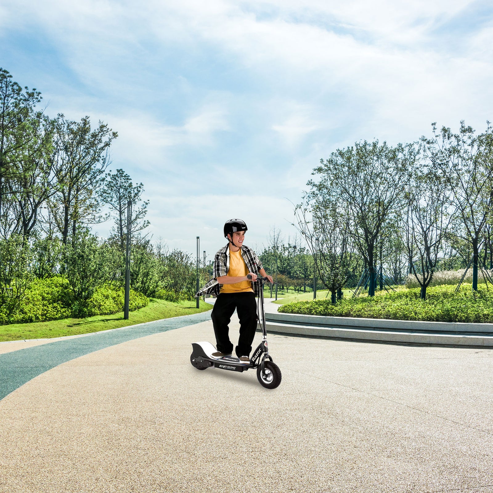 Razor E325 Adult Ride-On 24V High-Torque Motor Electric Powered Scooter, Black - VMInnovations