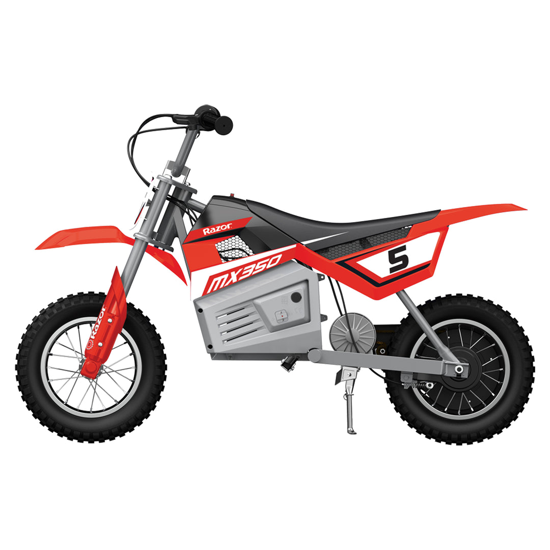 Razor MX350 Dirt Rocket Kids Electric Toy Motocross Motorcycle Dirt Bike, Red