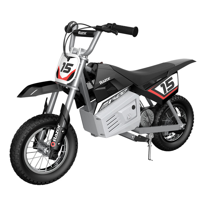 Razor MX400 24V Dirt Rocket Electric Motorcycle Bike | Black (Open Box) - VMInnovations