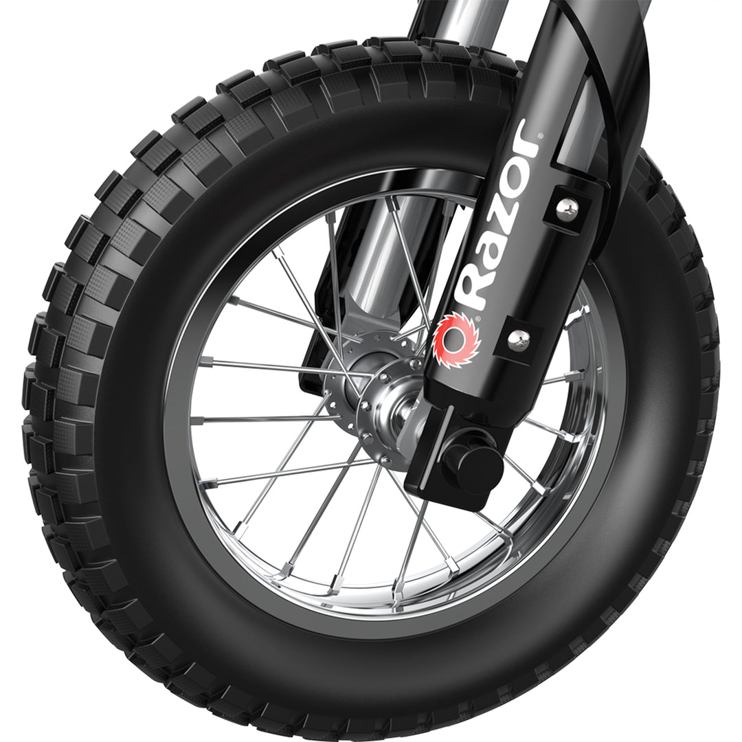 Razor MX400 24 Volt 350 Watt Dirt Rocket Electric Motorcycle Bike, Black (Used) - VMInnovations