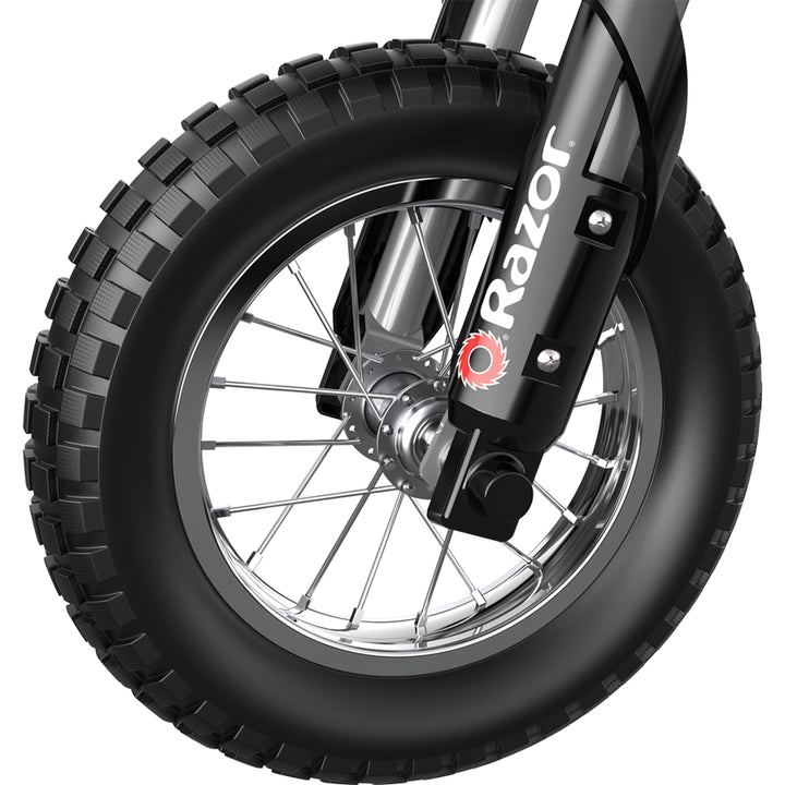 Razor MX400 24V Dirt Rocket Electric Motorcycle Bike | Black (Open Box) - VMInnovations
