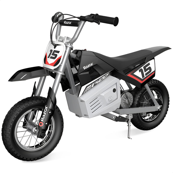 Razor MX400 Dirt Rocket 24V Electric Toy Motocross Motorcycle Dirt Bike, Black