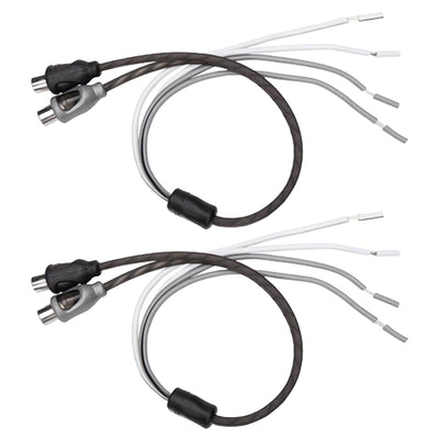 2) Rockford Fosgate RFIF2SW Speakers Line High Level to Female RCA Audio Inputs