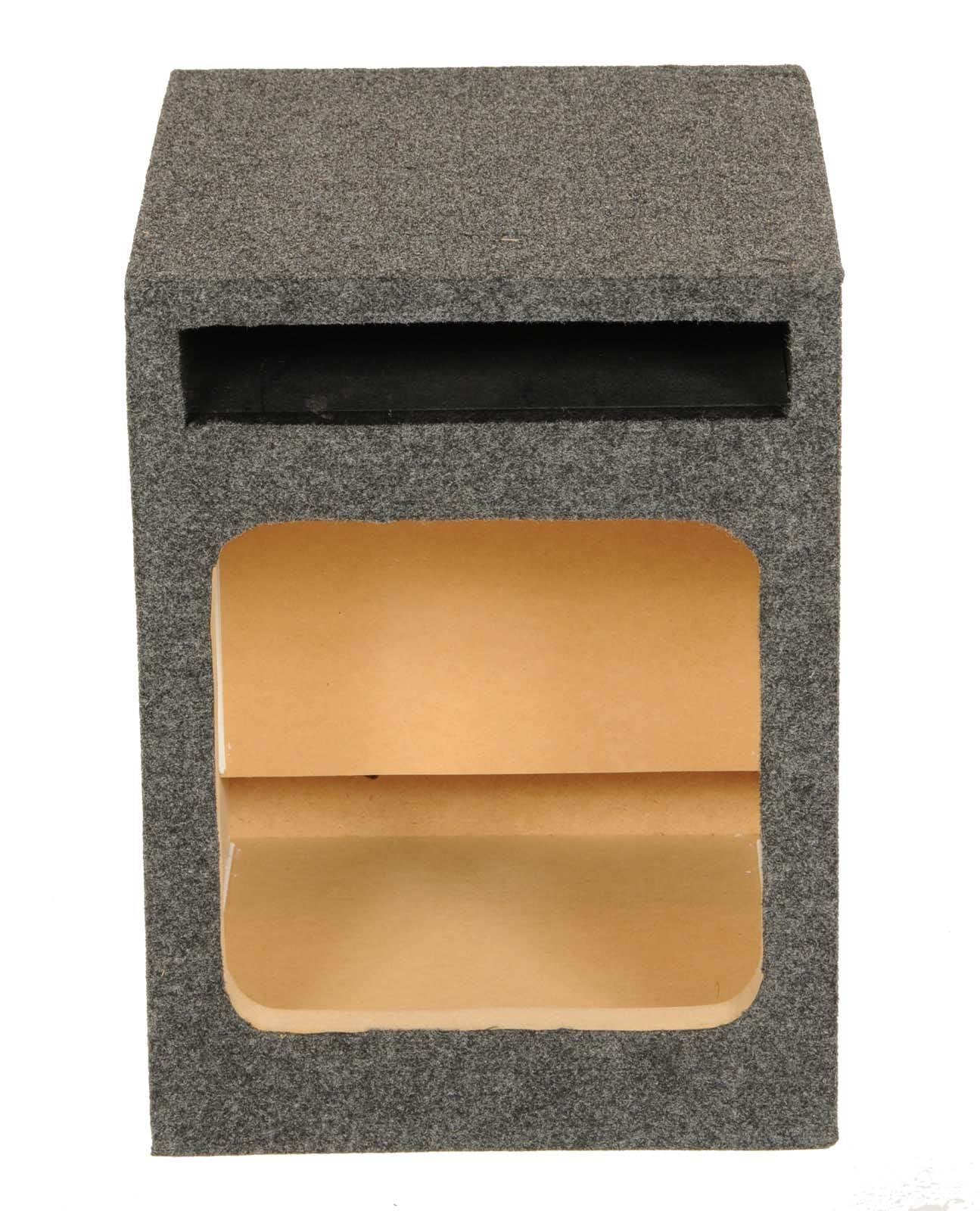 Q Power 10" Single Heavy Duty Vented Square Subwoofer Sub Enclosure Box (Used) - VMInnovations