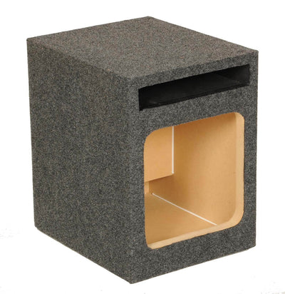 Q Power 10" Single Heavy Duty Vented Square Subwoofer Sub Enclosure Box (Used) - VMInnovations