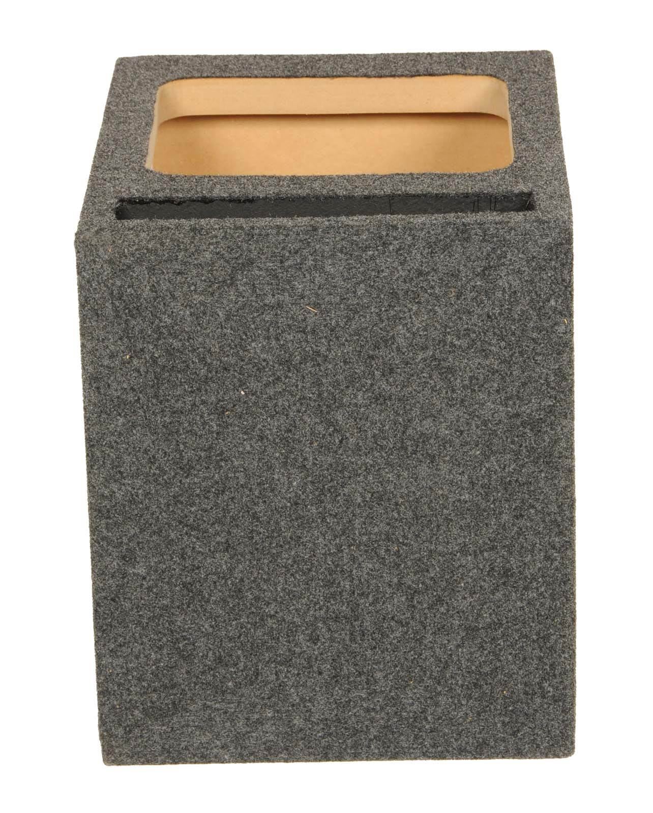 Q Power 10" Single Heavy Duty Vented Square Subwoofer Sub Enclosure Box (Used) - VMInnovations