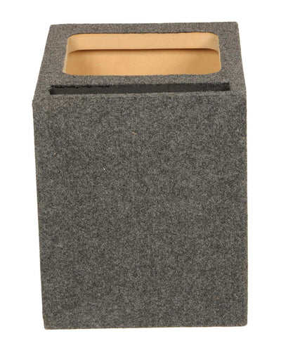 Q Power 10" Single Heavy Duty Vented Square Subwoofer Sub Enclosure Box (Used) - VMInnovations