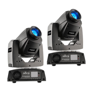 (2) CHAUVET DJ Intimidator Spot 255 IRC 60 W LED Moving Head DMX Light Effects