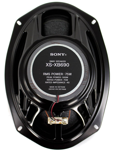 2) Sony XS-XB690 6x9" 500W 3 Way Car Coaxial Speakers Audio Stereo (Open Box)