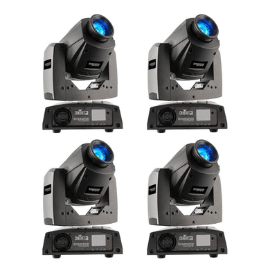 (4) CHAUVET DJ Intimidator Spot 255 IRC 60 W LED Moving Head DMX Light Effects
