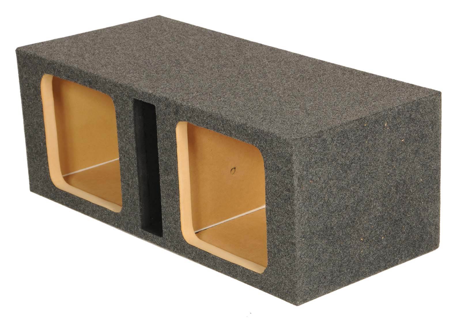 Q Power HD210 10" Dual Heavy Duty Vented Square Subwoofer Enclosure - Open Box