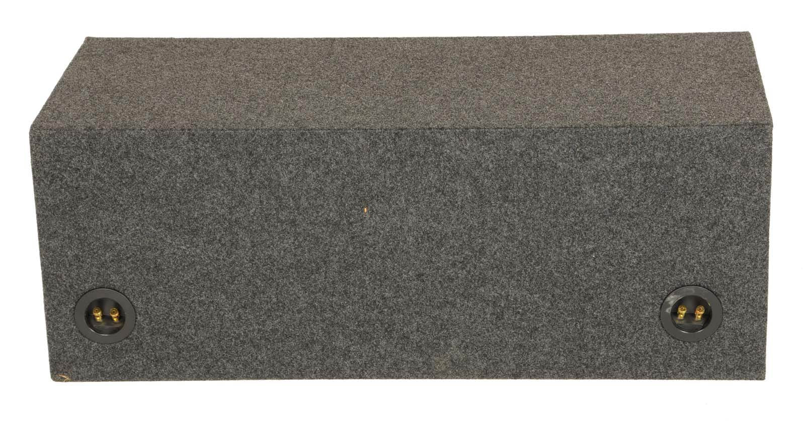 Q Power HD210 10" Dual Heavy Duty Vented Square Subwoofer Enclosure - Open Box