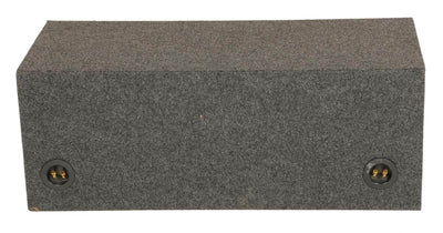 Q Power HD210 10" Dual Heavy Duty Vented Square Subwoofer Enclosure - Open Box