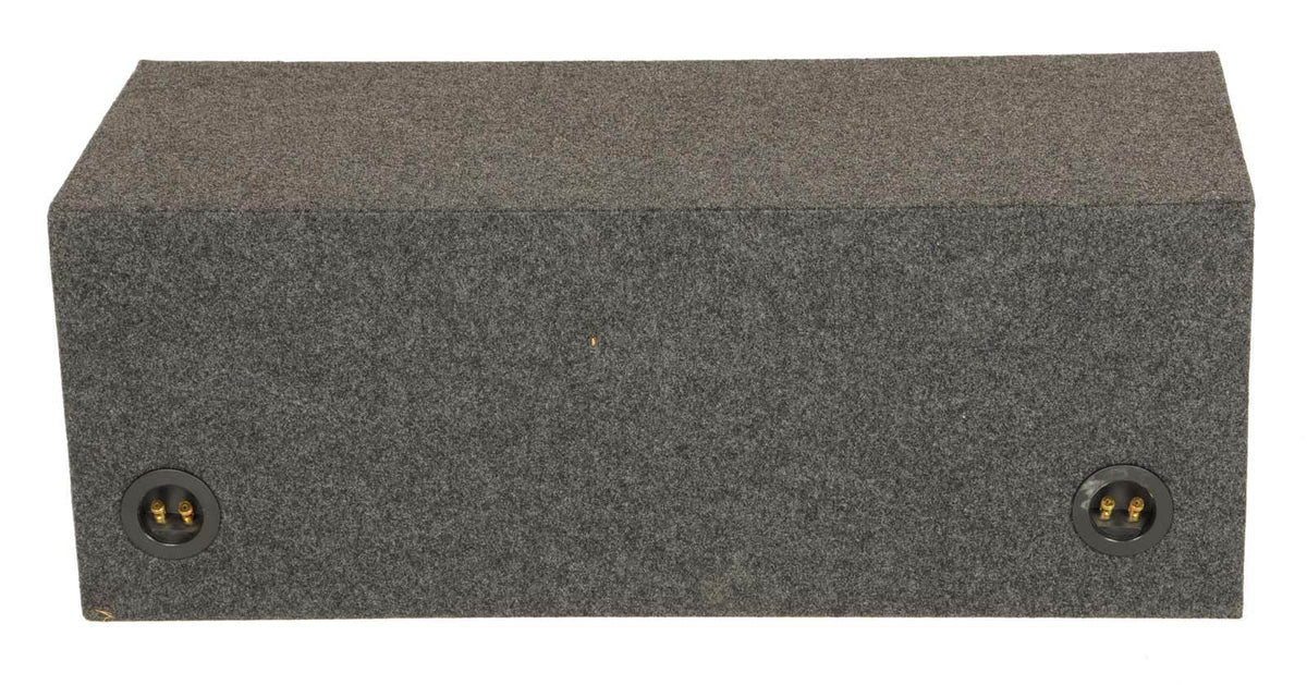Q Power HD210 10" Dual Heavy Duty Vented Square Subwoofer Enclosure - Open Box