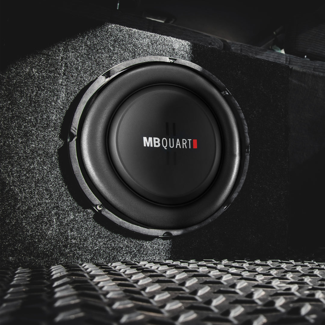 MB Quart 8” Shallow Car Sub Single Speaker & Marine Powersports Nautic Amplifier