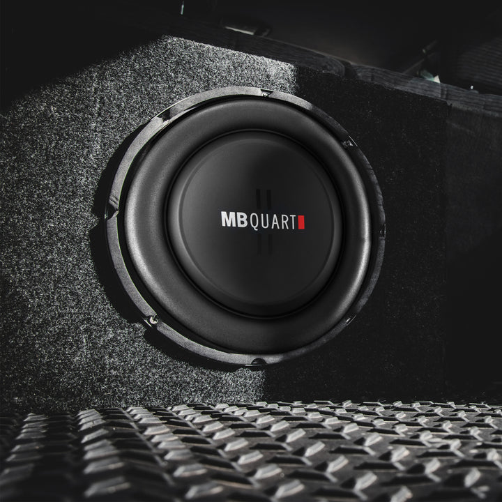 MB Quart 8” Shallow Car Sub Single Speaker & Marine Powersports Nautic Amplifier