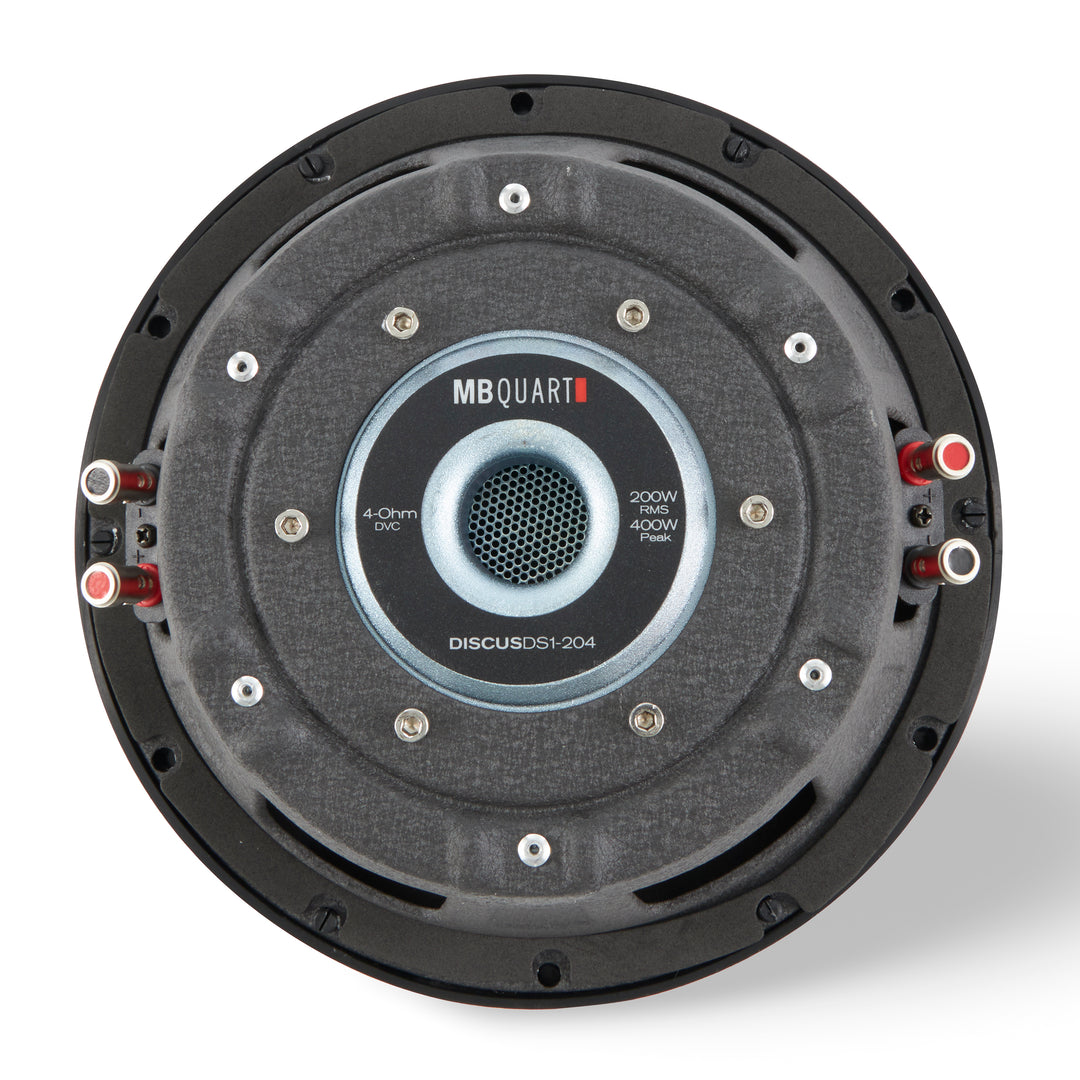 MB Quart DS1-204 400 Watt 8 Inch Shallow DVC 4 Ohm Car Subwoofer Speaker Pair