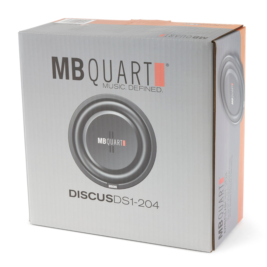 MB Quart DS1-204 400 Watt 8 Inch Shallow DVC 4 Ohm Car Subwoofer Speaker Pair