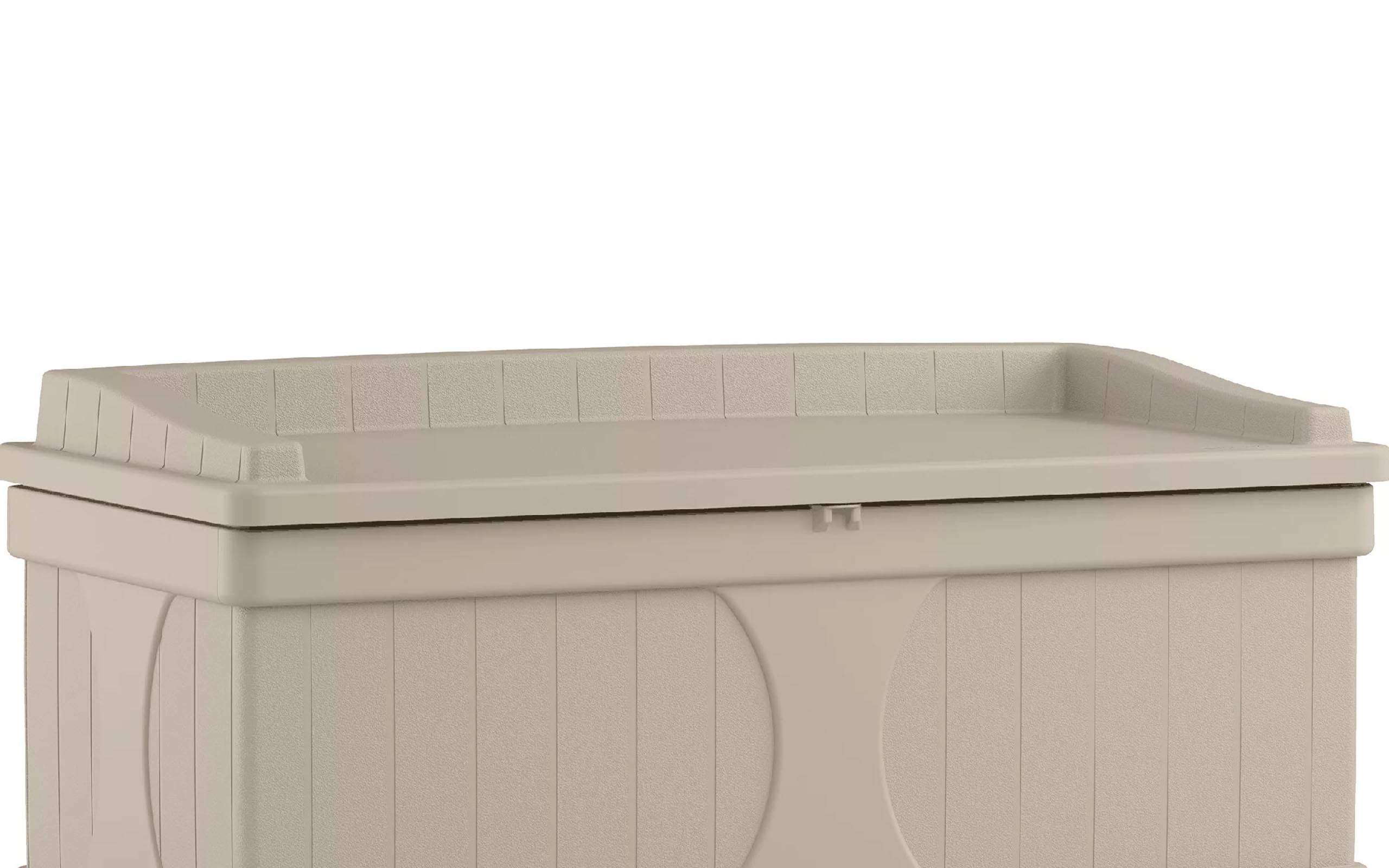 Suncast 99 Gallon Deck Box and Bench with Seating Capacity for 2 | DB9500