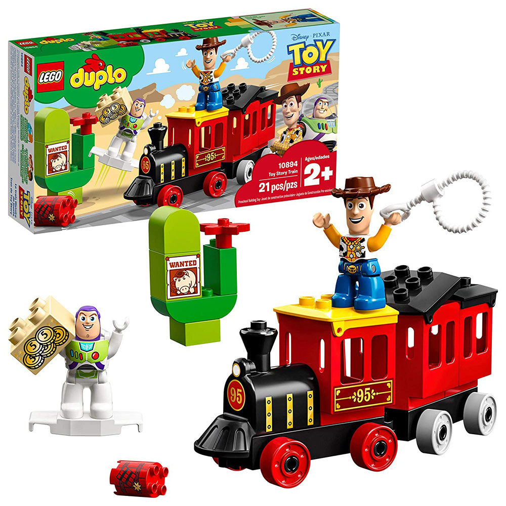 LEGO Duplo 21 Piece Toy Story Train Building Kit with 2 Minifigures for Toddlers
