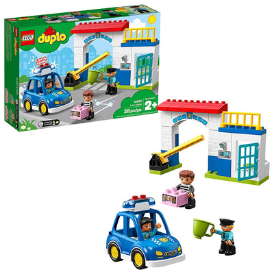 LEGO DUPLO 10902 Police Station 38 Piece Preschool Toddler Block Building Set