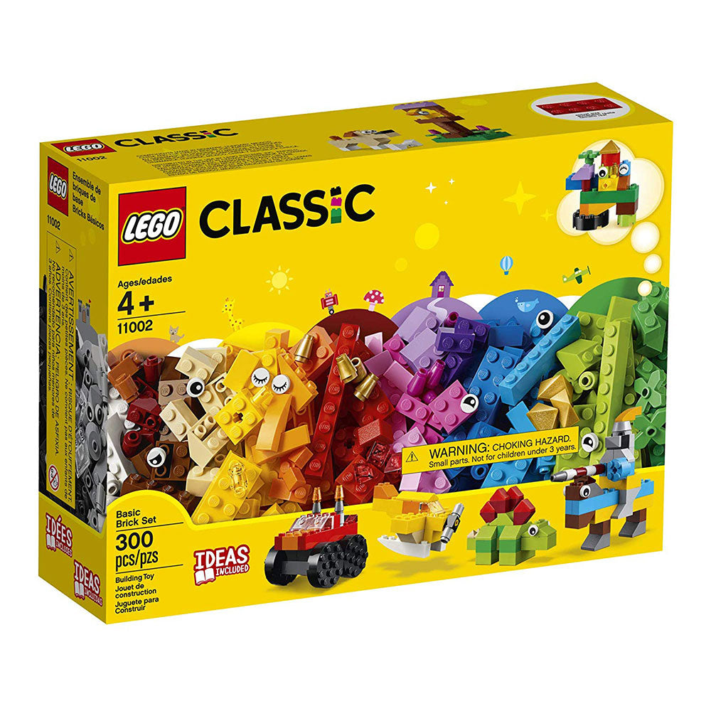 LEGO 6250766 Classic 300 Piece Basic Multicolor Bricks, Wheels, and Eyes Set