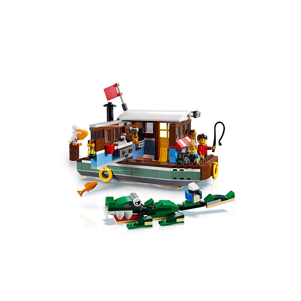 LEGO 31093 Creator 396 Piece 3 in 1 Riverside Houseboat Building Kit for Kids
