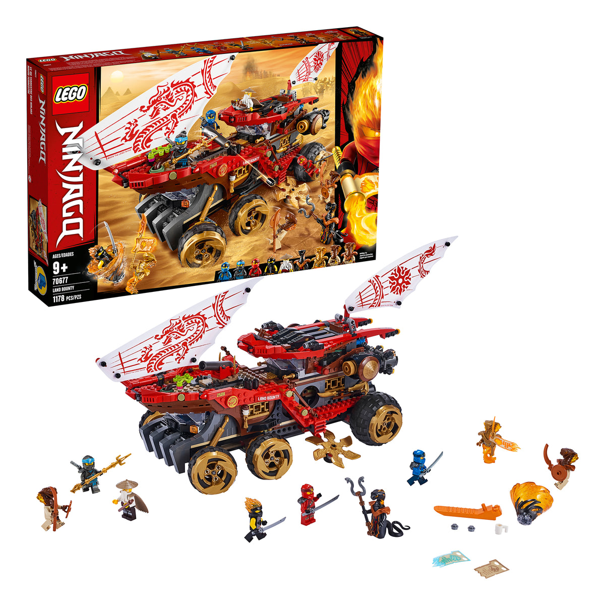 LEGO 70677 Land Bounty Truck Building Set w/ 9 Minifigures (1178 Pc.) (Open Box)