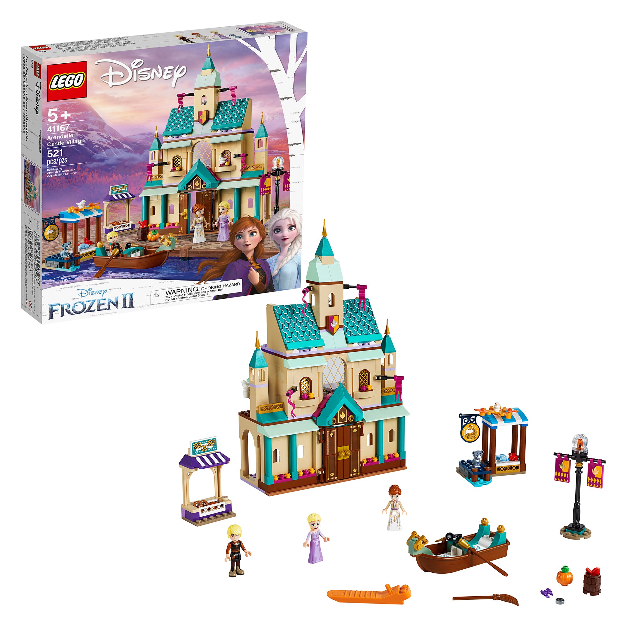 LEGO Frozen II Arendelle Toy Castle Village 41167 Building Kit (521 Pieces)