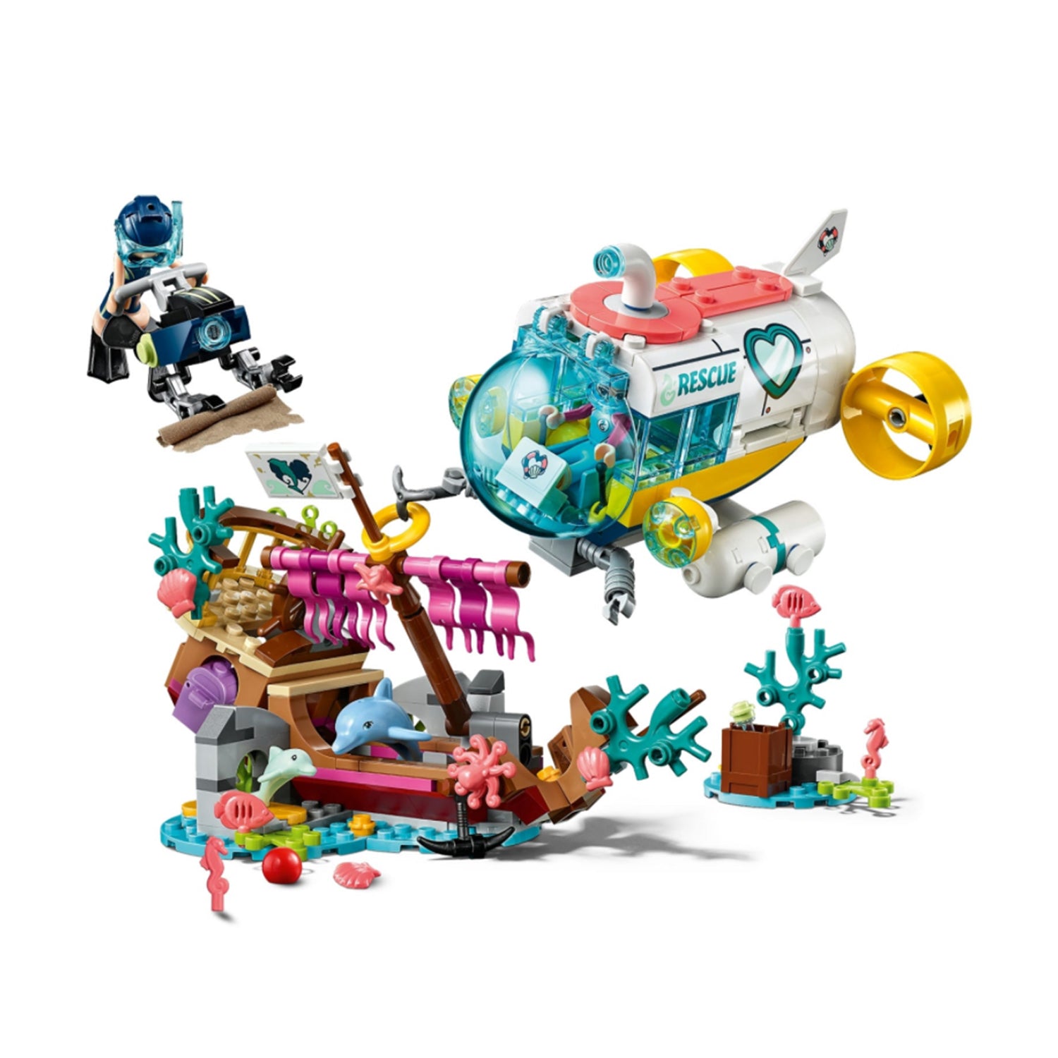 LEGO Friends 41378 Dolphins Rescue Mission 363 Piece Block Building Set for Kids