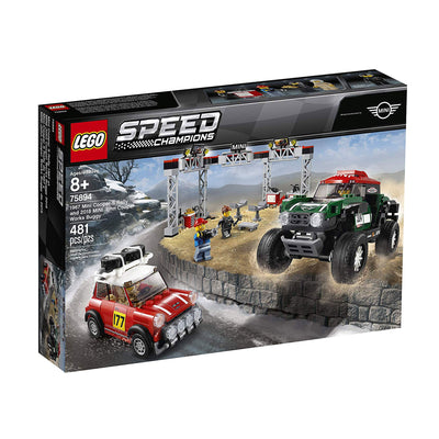 LEGO 6251797 Speed Champions 1967 Mini Cooper and 2018 John Cooper Works Buggy