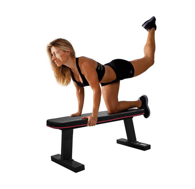 Marcy Multipurpose Home Gym Workout Utility Flat Bench | SB-10510 (Open Box)