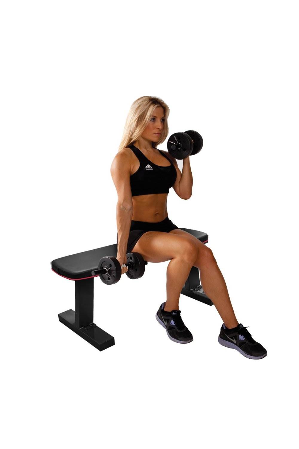 Marcy Multipurpose Home Gym Workout Utility Flat Bench | SB-10510 (Open Box)