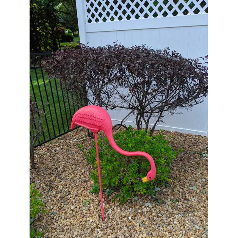 Union Products Featherstone 38 In Tall Flamingo Yard Lawn Ornament, Pink (Used)