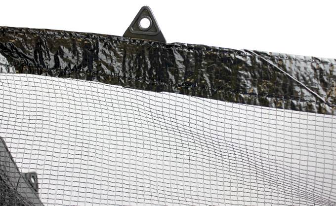 Swimline 18' Round Above Ground Pool Leaf Net + Closing Air Pillow + Pool Cover
