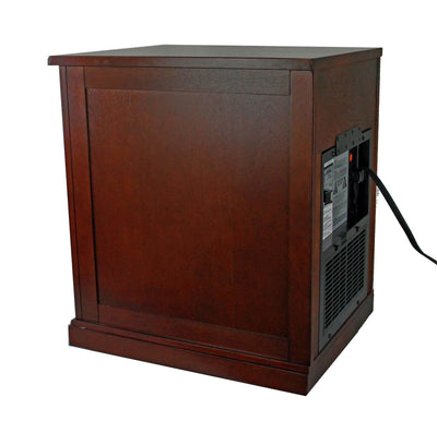 Duraflame 1000 Sq Ft Infrared Quartz Electric Heater End Table w/Drawer | Cherry