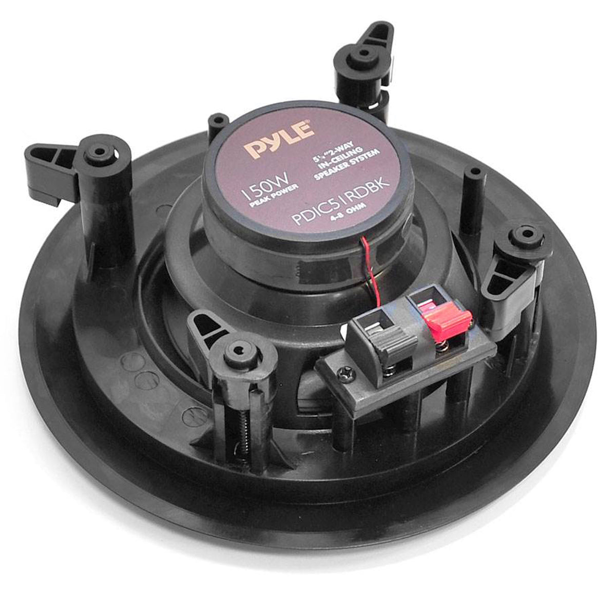 2) NEW Pyle 5.25 Inch 150 Watt Black In-Ceiling Flush Speakers Pair (Used) - VMInnovations