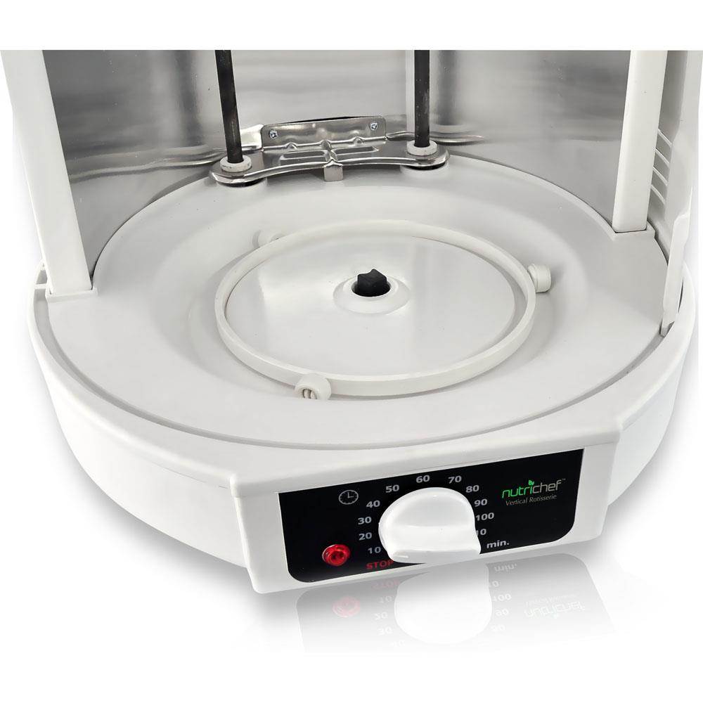 Nutrichef Countertop Electric Rotating Kitchen Grill Rotisserie Oven-Open Box