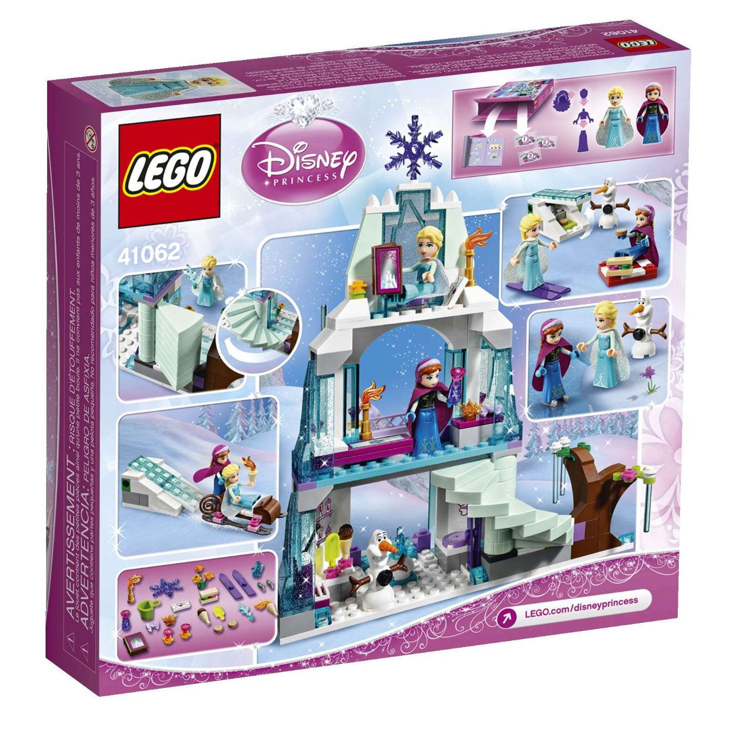 LEGO® Disney Frozen Princess Elsa's Sparkling Ice Castle 292 Pc Kit - Open Box