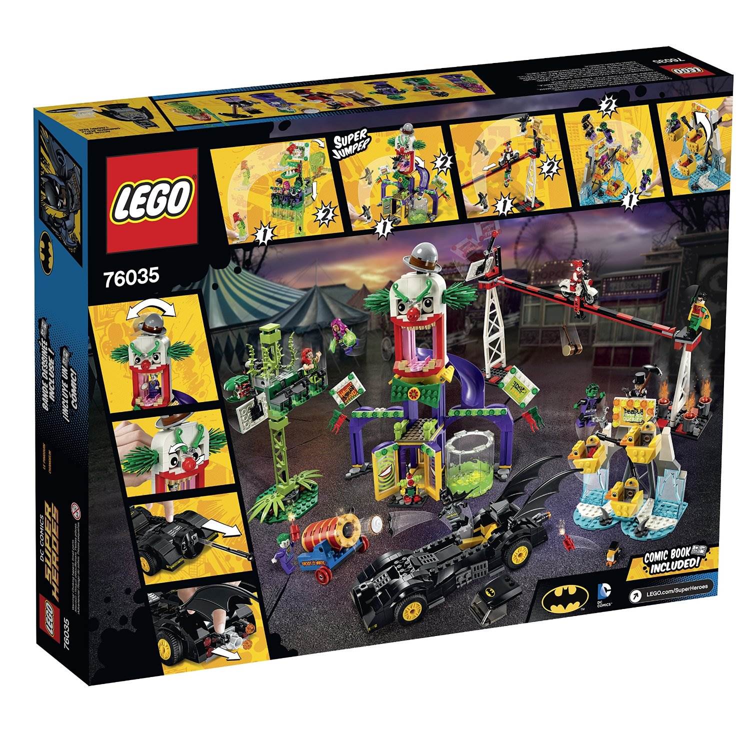 LEGO® DC Universe Batman Super Heroes Jokerland 1037pc Building Kit - Open Box