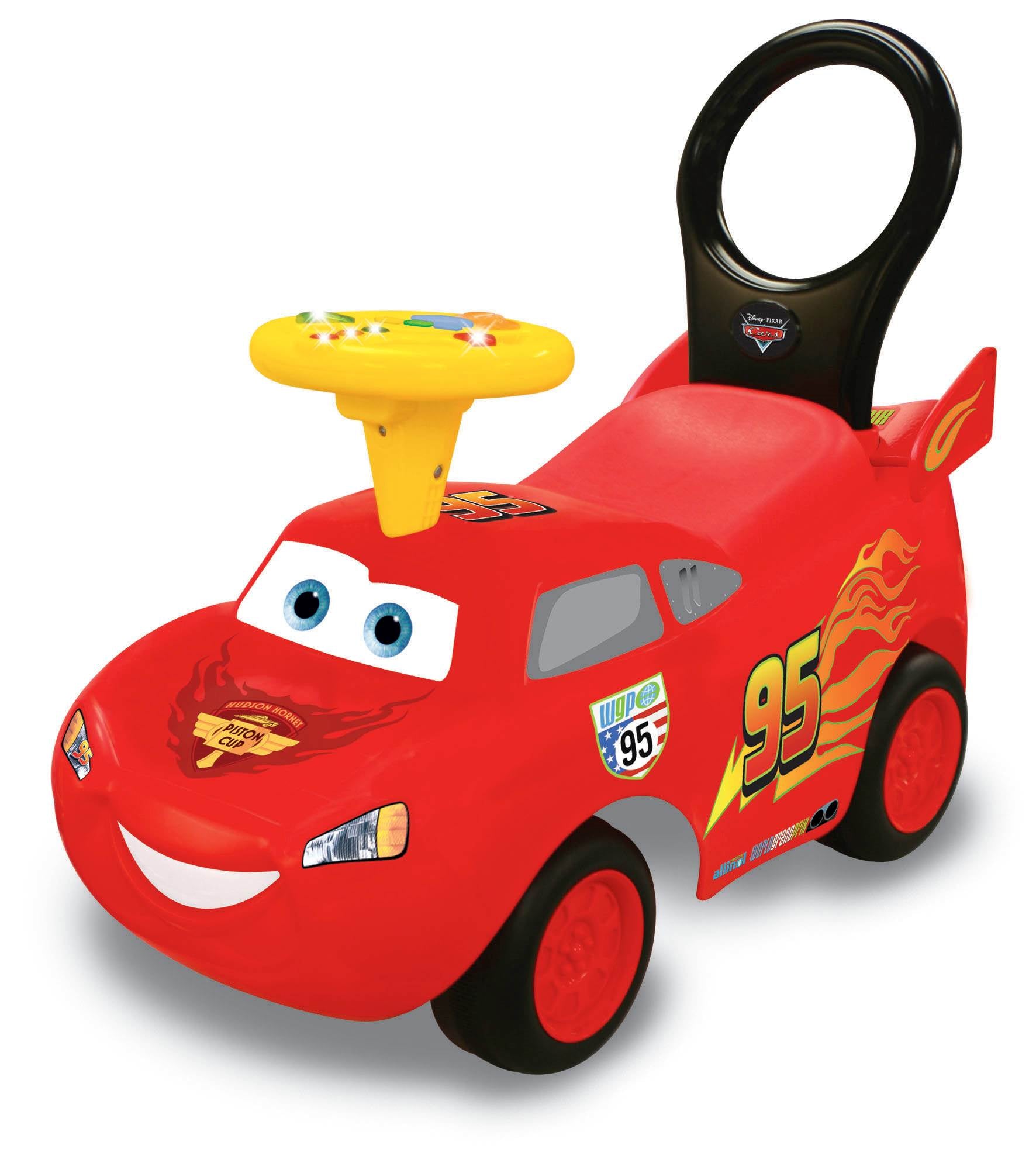 Kiddieland Disney Pixar Cars Lightning McQueen Activity Ride-On Push (Open Box)