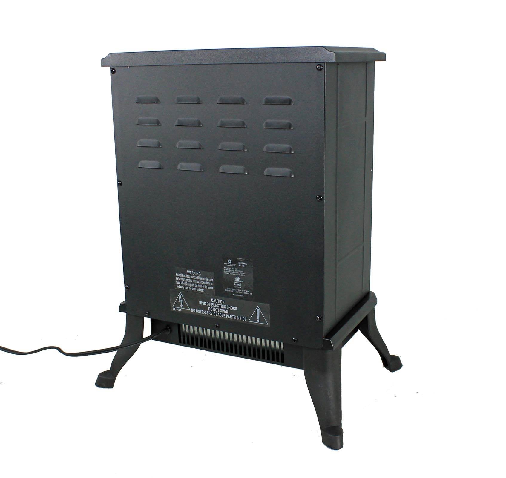 Warm Living 1000W Electric Infrared 800 Sq Ft Home Stove Fireplace - Open Box