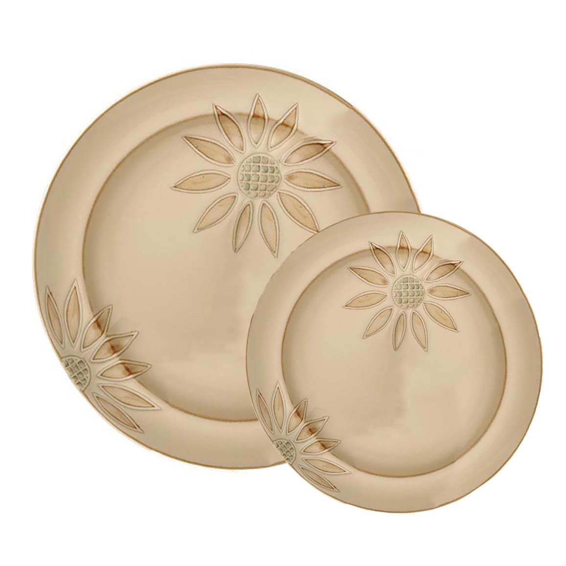Cuisinart 5049029 16-piece Sunflower Round Stoneware Dinnerware Set - Open Box