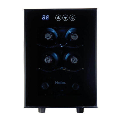 Haier Thermoelectric 6-Bottle Wine Cellar with Electronic Controls (Damaged)