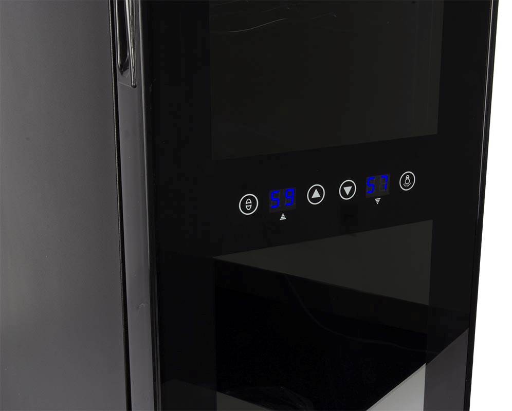 Haier HVTEC12DABS 12-Bottle Thermoelectric Dual Zone Countertop Wine Cellar