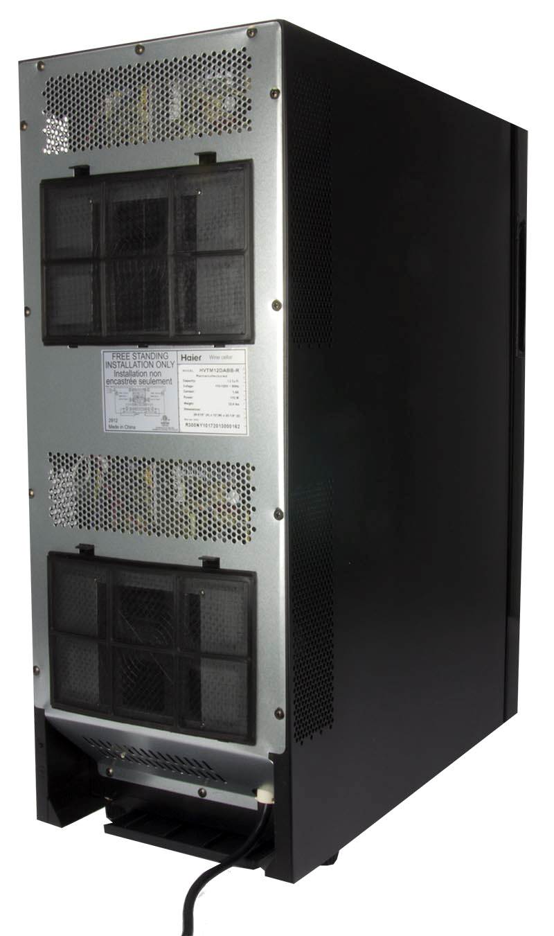 Haier HVTEC12DABS 12-Bottle Thermoelectric Dual Zone Countertop Wine Cellar