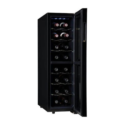 Haier Thermoelectric 16-Bottle Dual Zone Glass Door Wine Fridge (Open Box)