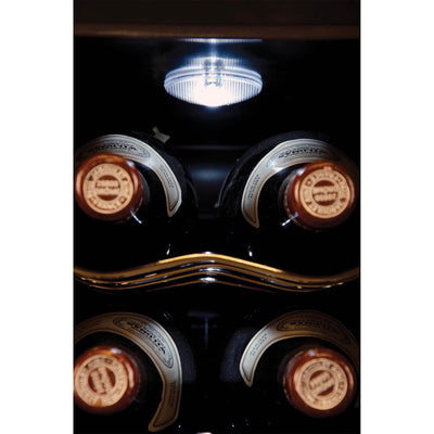 Haier Thermoelectric 16-Bottle Dual Zone Glass Door Wine Fridge (Open Box)